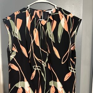 Nine West Black and Orange Blouse